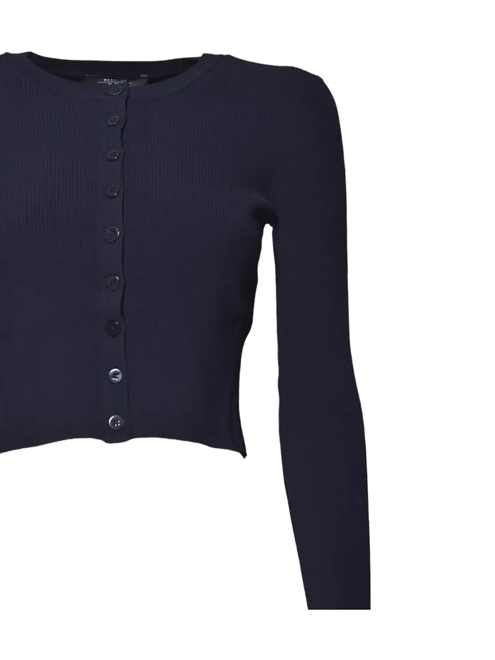 Weekend Max Mara Ribbed-knit Cardigan In Blue