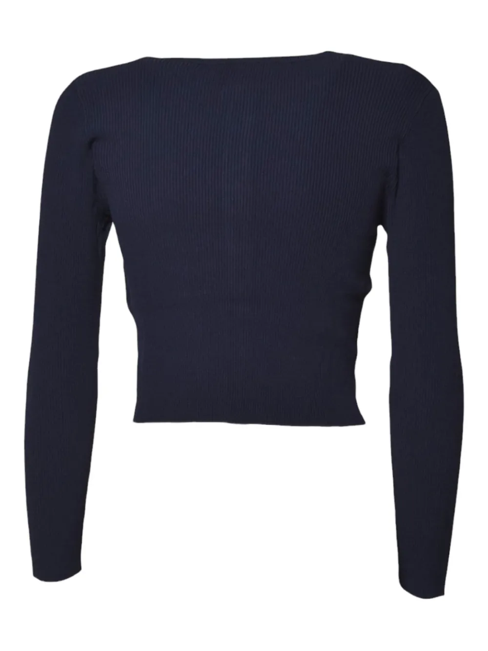 Weekend Max Mara Ribbed-knit Cardigan In Blue