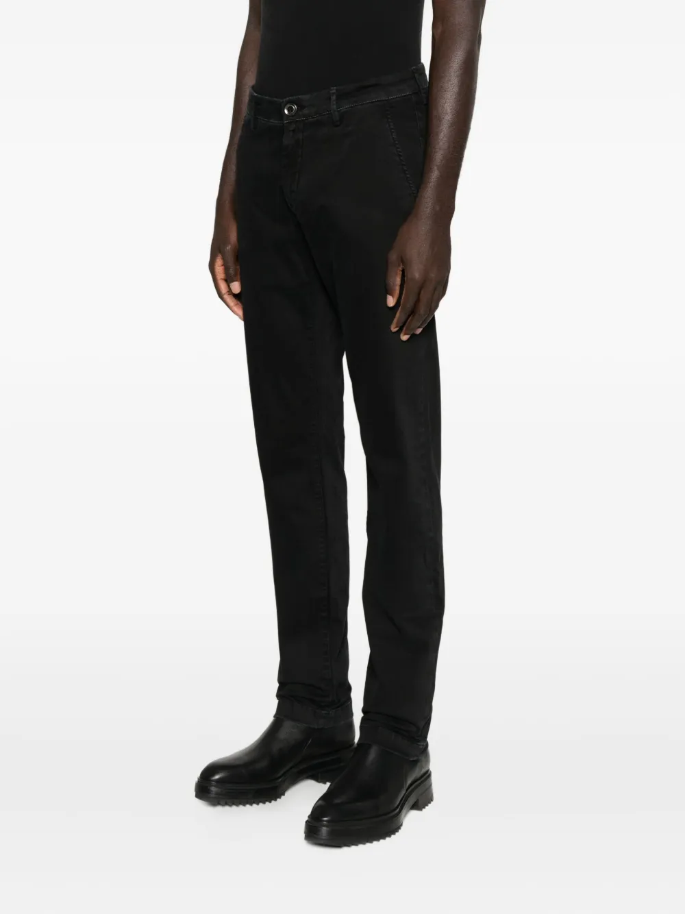 Jacob Cohen Straight-leg Trousers In Black