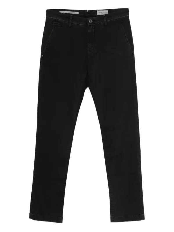 Jacob Cohën Straight-leg Trousers in Black