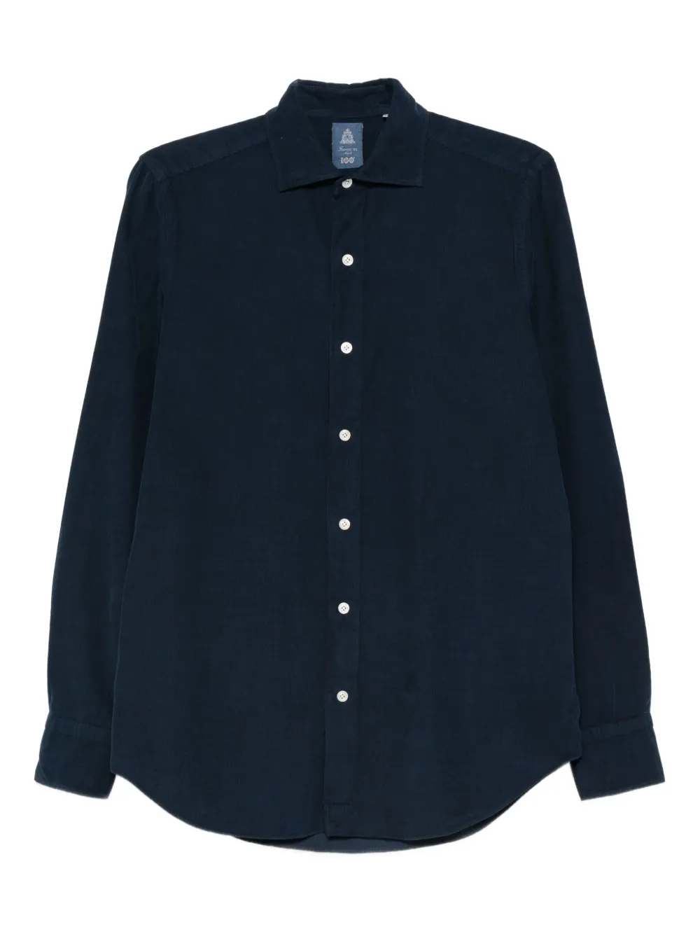 Finamore 1925 Napoli Katoenen overhemd Blauw
