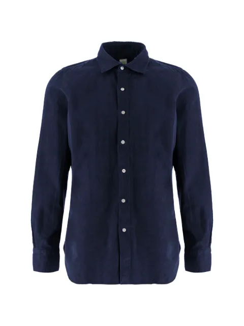 Finamore 1925 Napoli chemise en coton Tokyo à manches longues