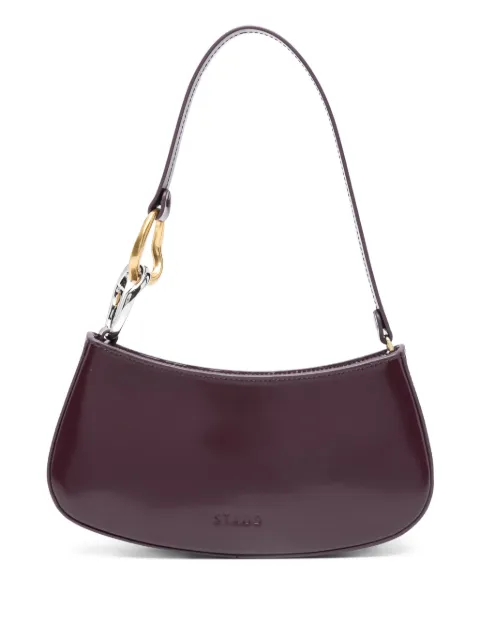 STAUD Ollie curved-handle leather shoulder bag