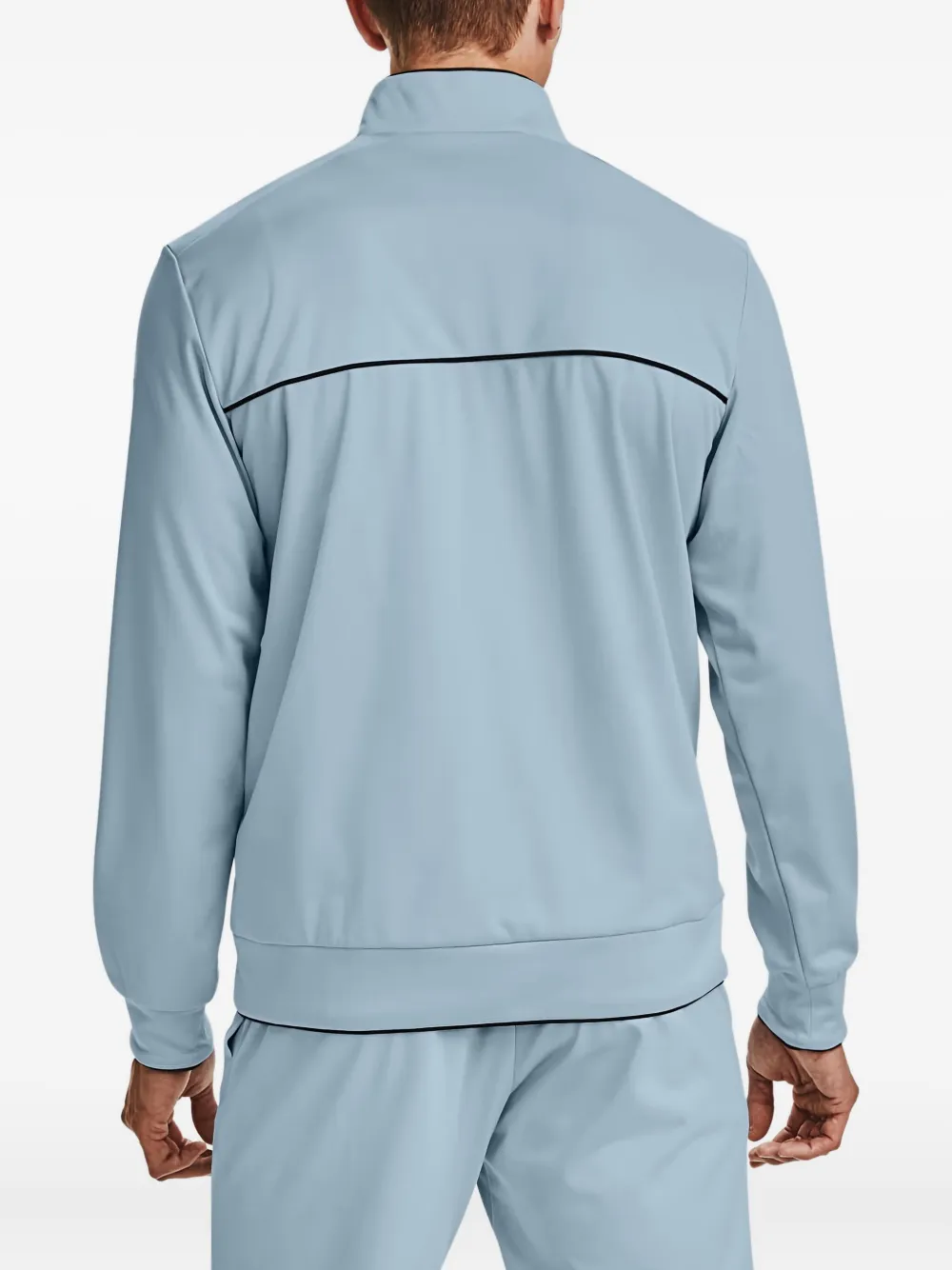 Under Armour Project Rock Two-tone Zip-up Track Jacket In Blue