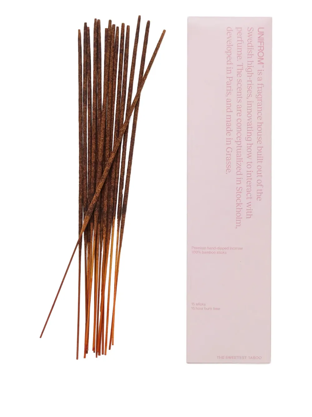 UNIF Sweetest Taboo hand-dipped incense sticks (15un) | Brown | Image 1