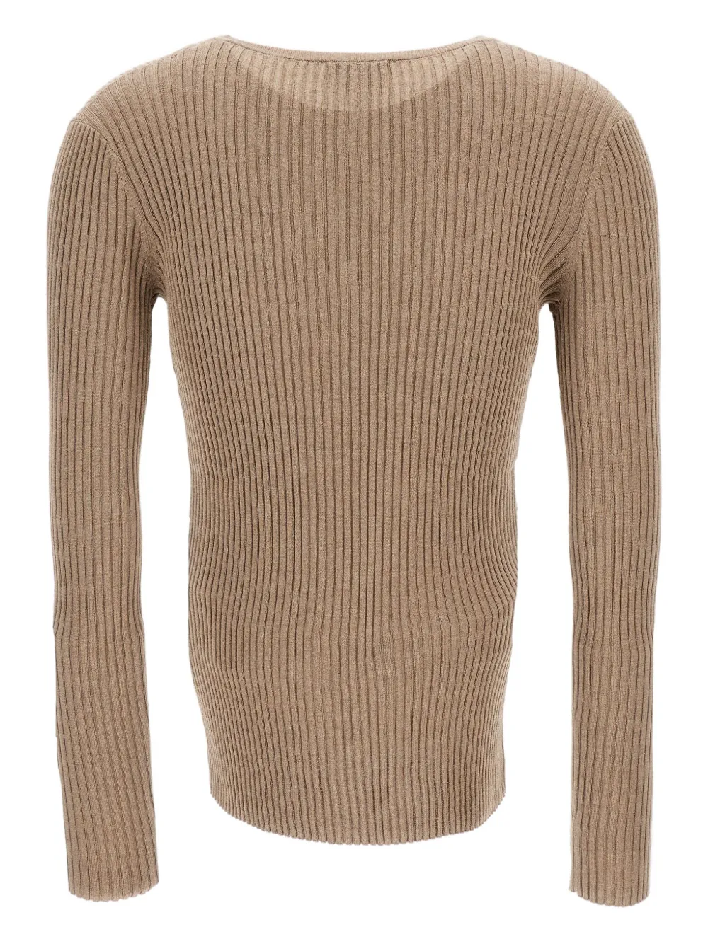 Irie V-neck Ribbed-knit Jumper In Neutral