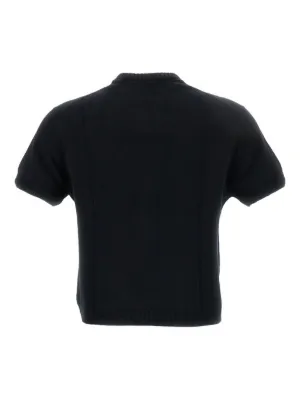 BARRIE(バリー)☆関税込 カシミヤ Bロゴパッチ 半袖 Tシャツ Barrie（バリー）トップス - FARFETCH