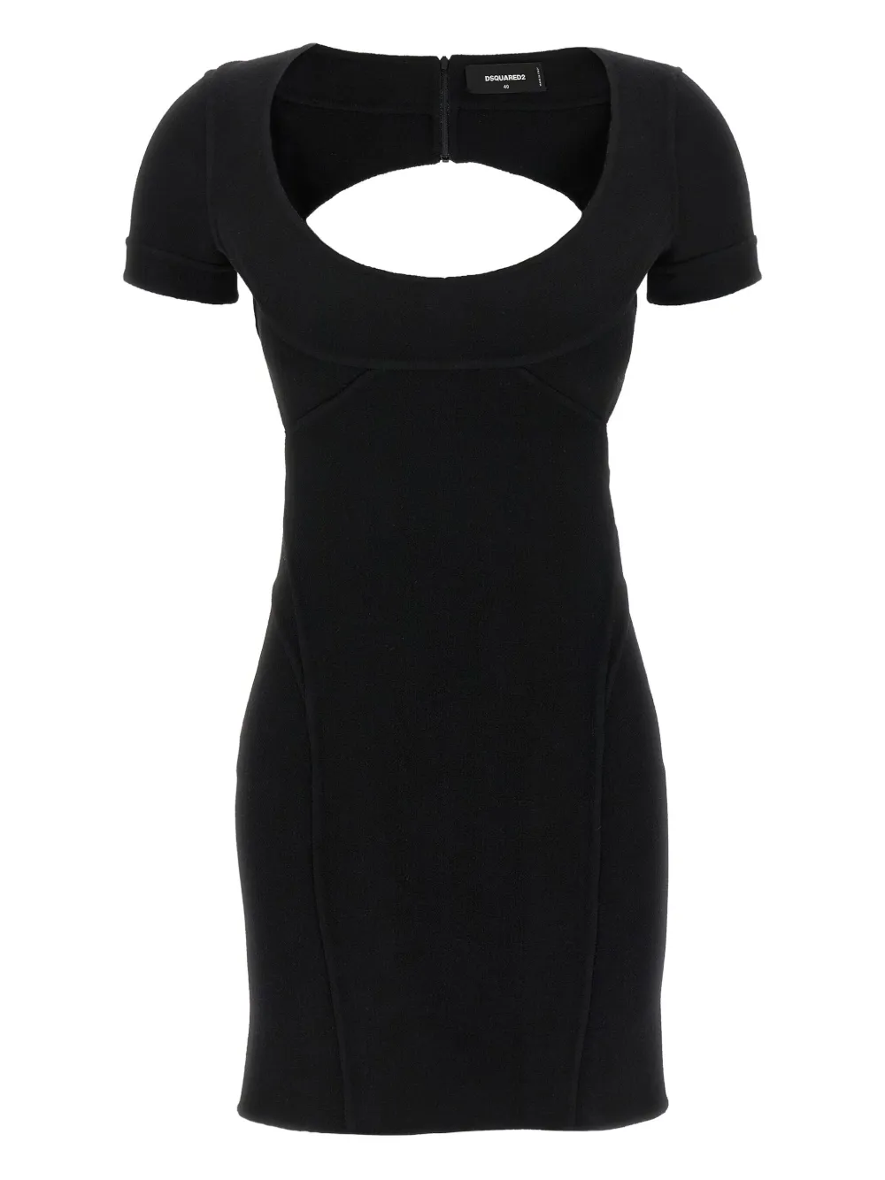 DSQUARED2 cut-out bodycon dress Zwart
