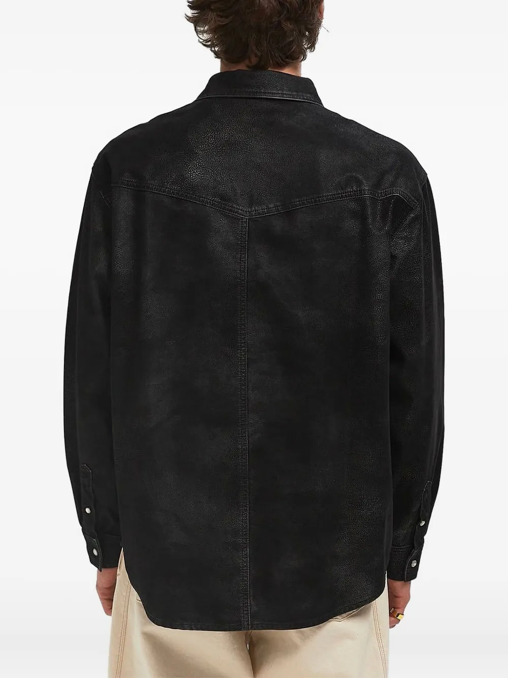 MARANT Kadrian shirtjack met dubbele zak Zwart