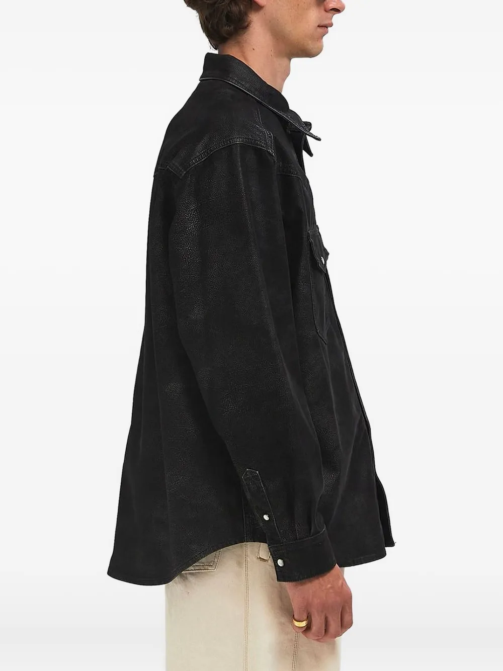 MARANT Kadrian shirtjack met dubbele zak Zwart