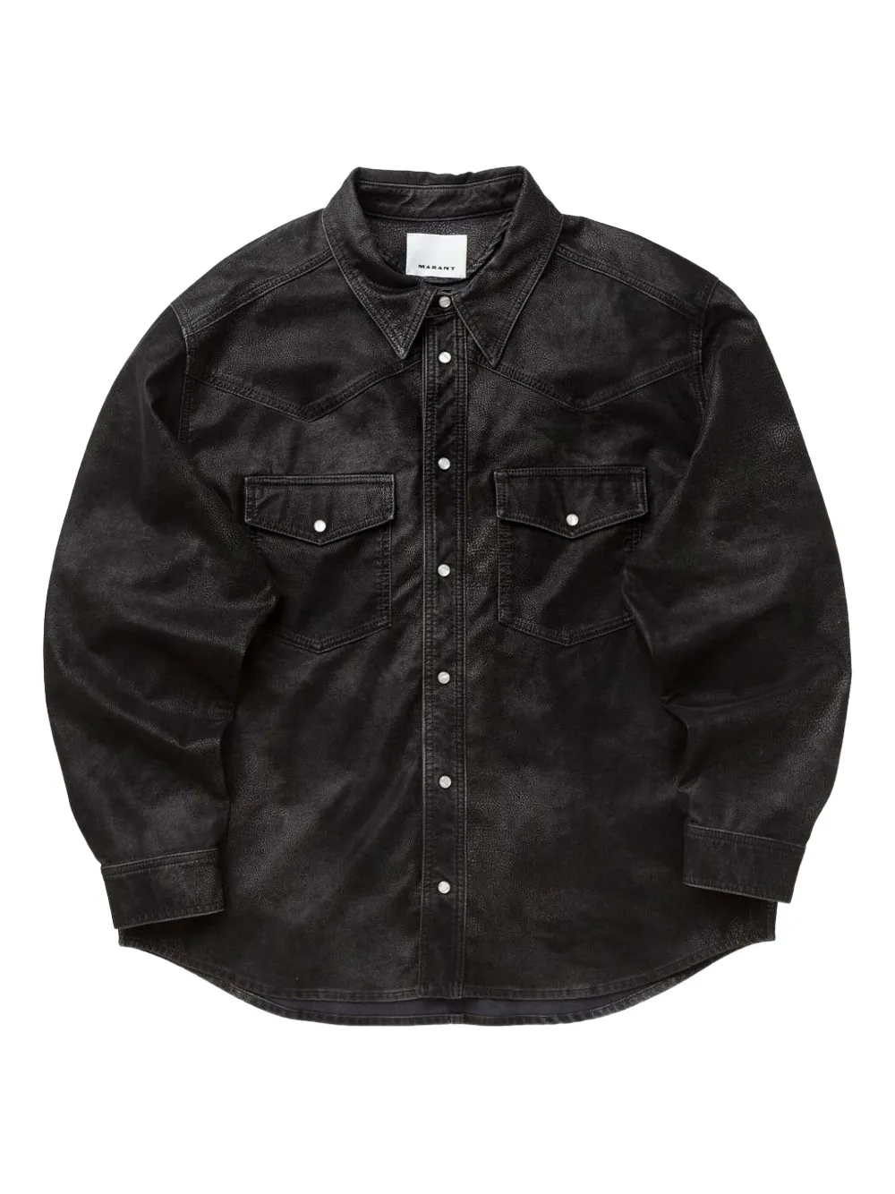 MARANT Kadrian shirtjack met dubbele zak Zwart