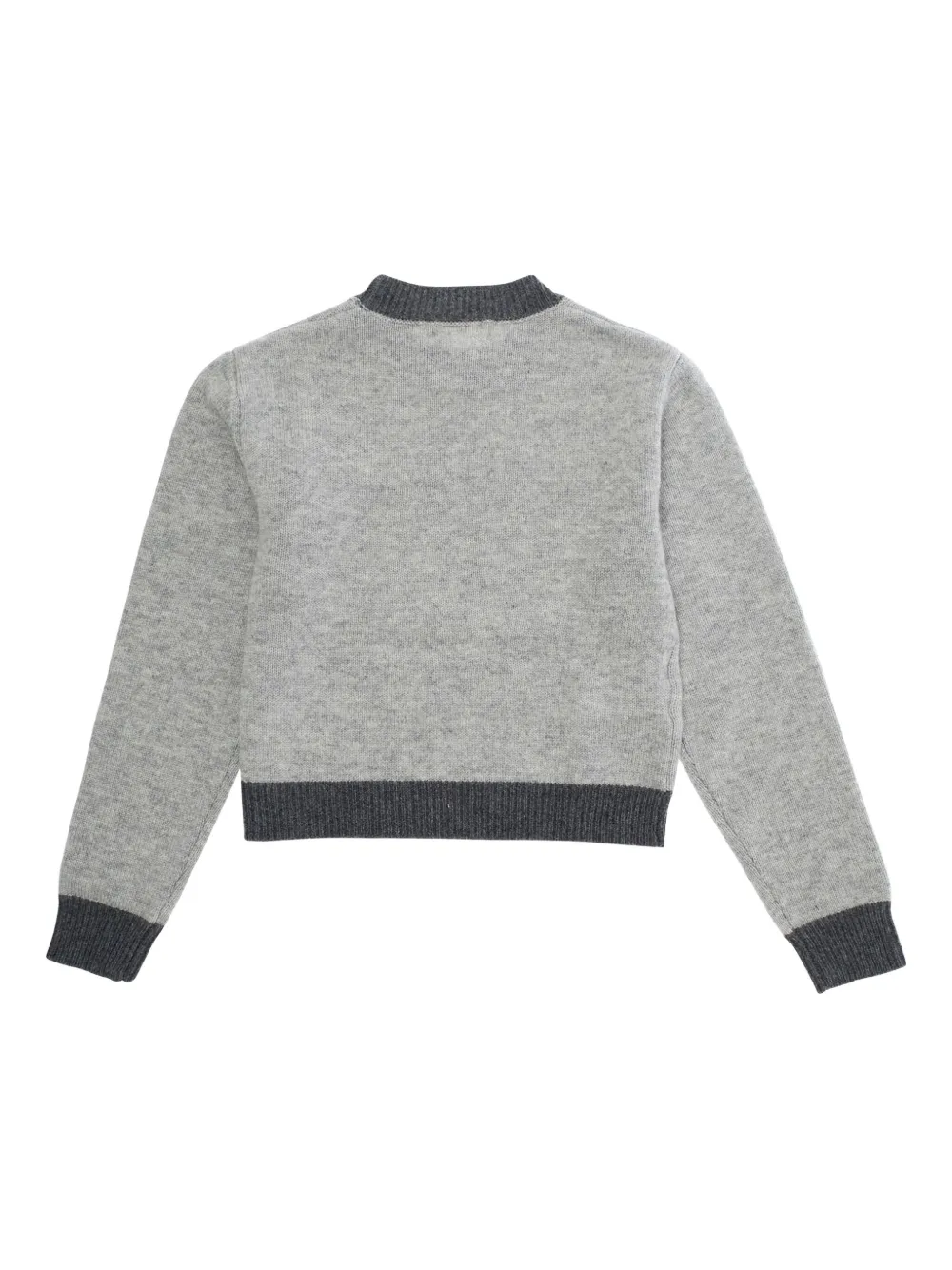 Marni Kids logo-detail sweater Grijs