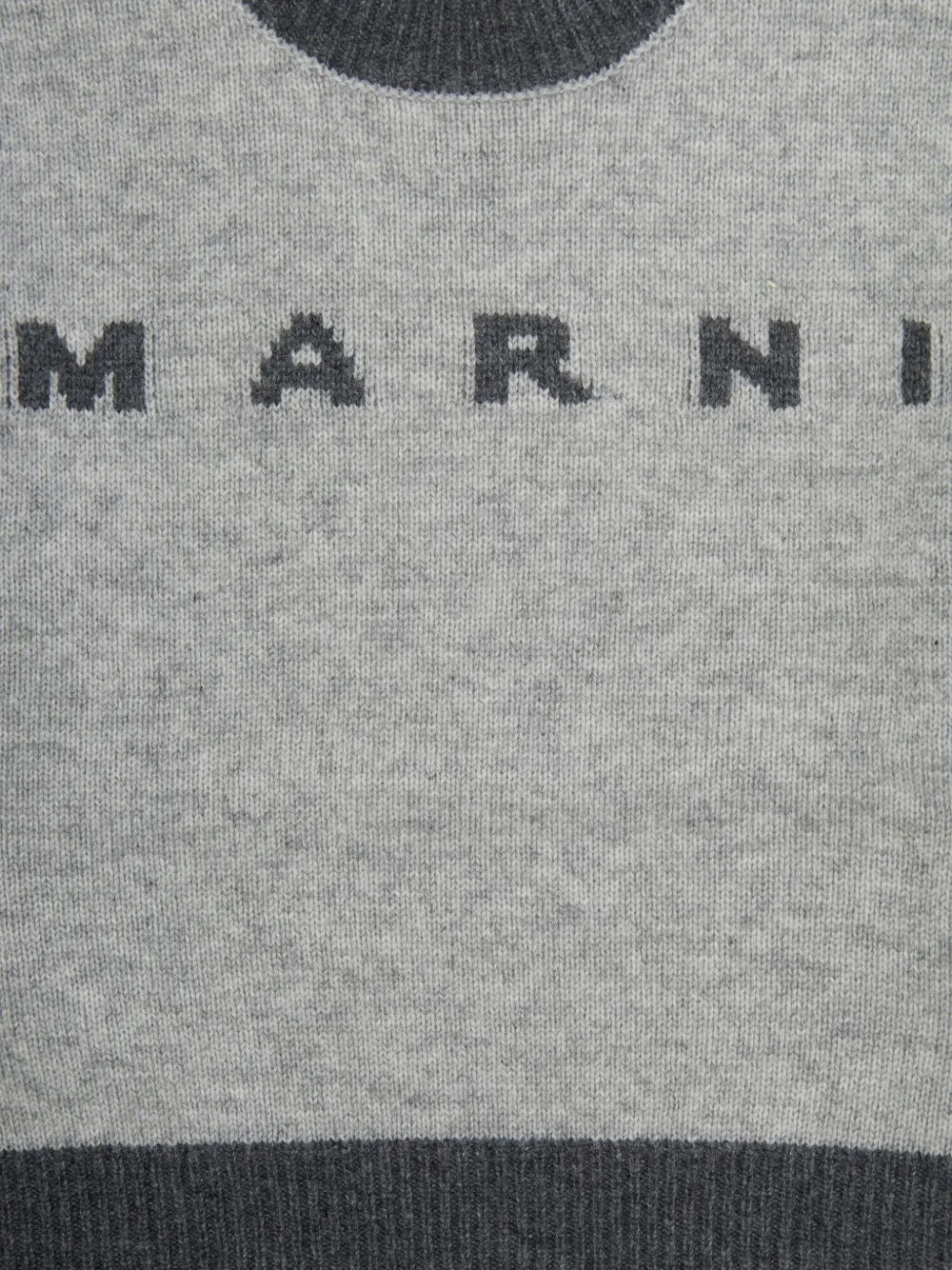Marni Kids logo-detail sweater Grijs