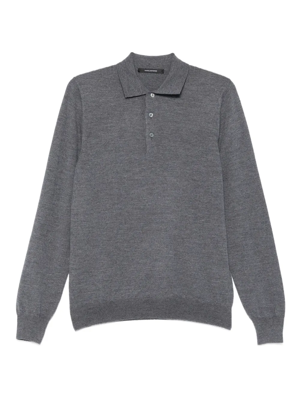 Tagliatore long-sleeve polo shirt | Grey | Image 1