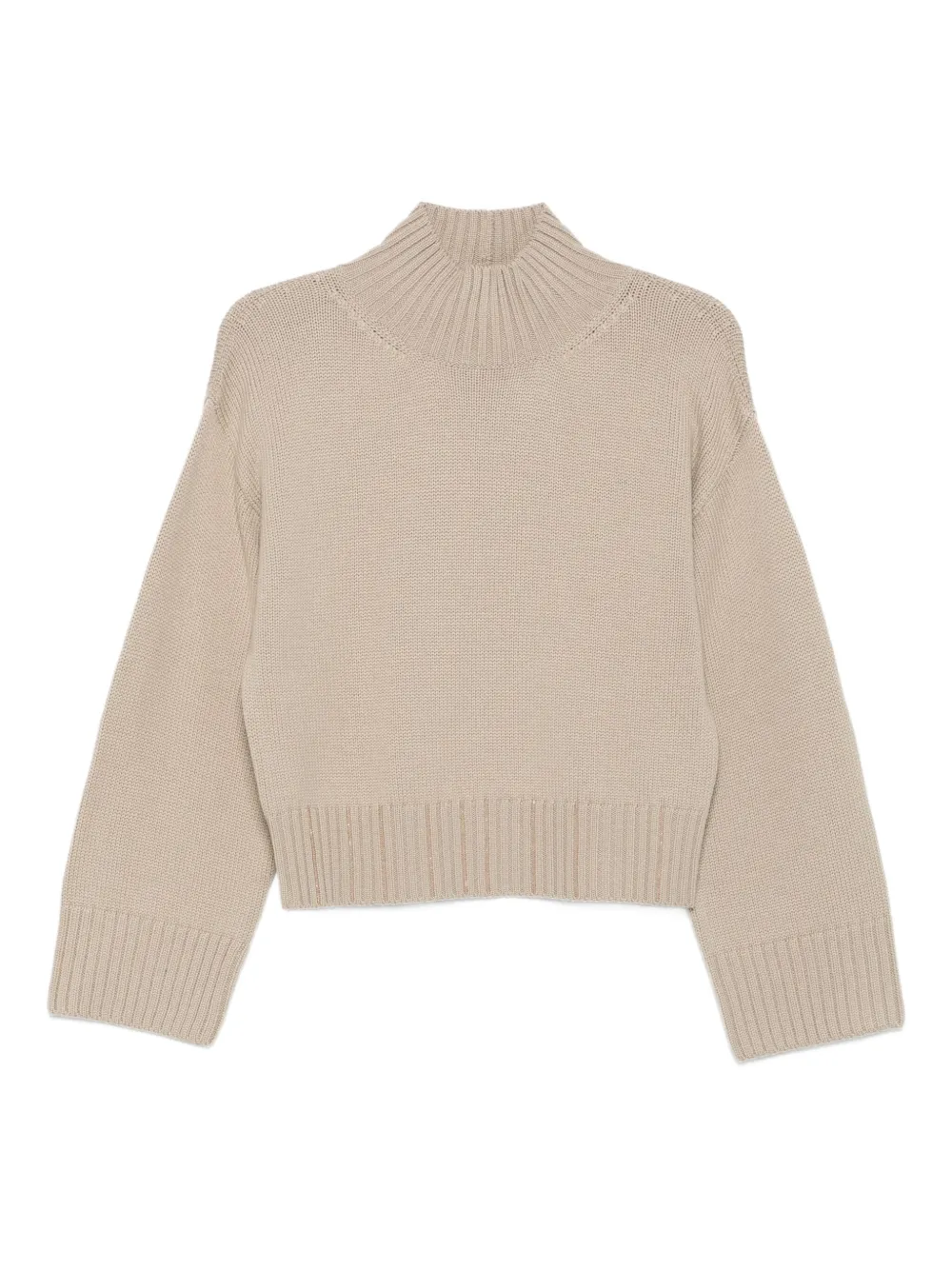 Fabiana Filippi Trui met hoge hals Beige