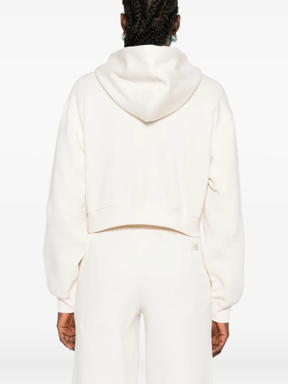 New Balance Hoodie met borduurwerk Beige