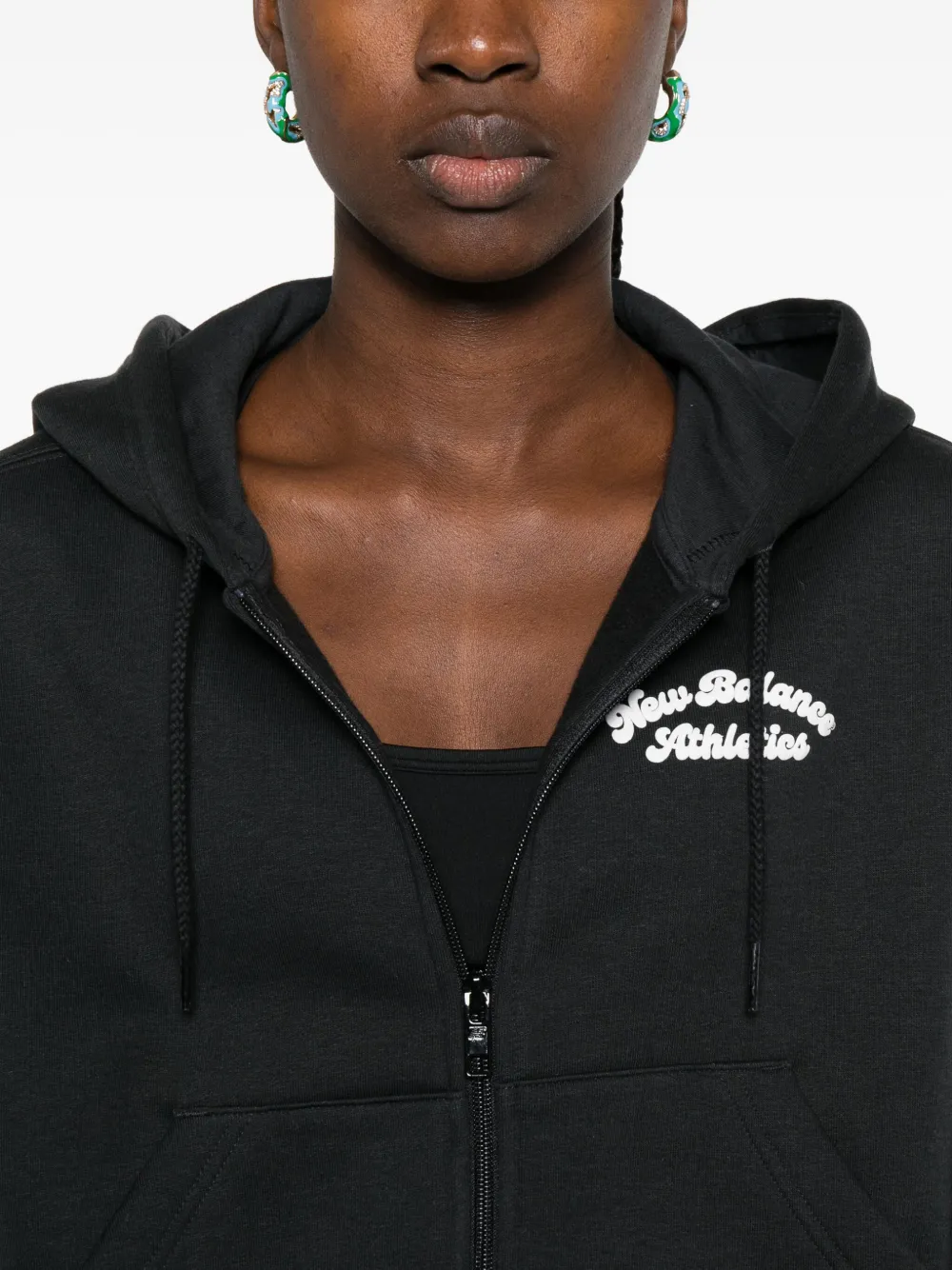 New Balance Hoodie met rits Zwart