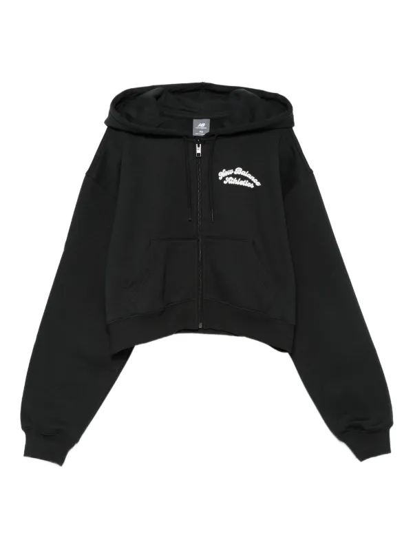 New Balance ジップアップ パーカー | ブラック | FARFETCH JP
