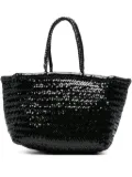 DRAGON DIFFUSION Triple Jump woven-leather tote bag - Black