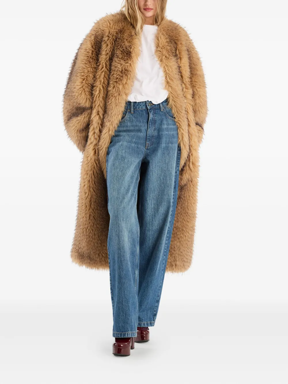 ROTATE BIRGER CHRISTENSEN long coat | Faux Fur & Shearling Coats | Image 2