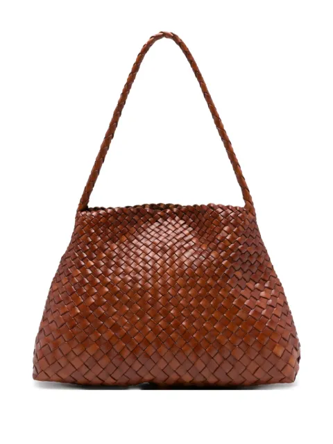 DRAGON DIFFUSION woven-leather shoulder bag