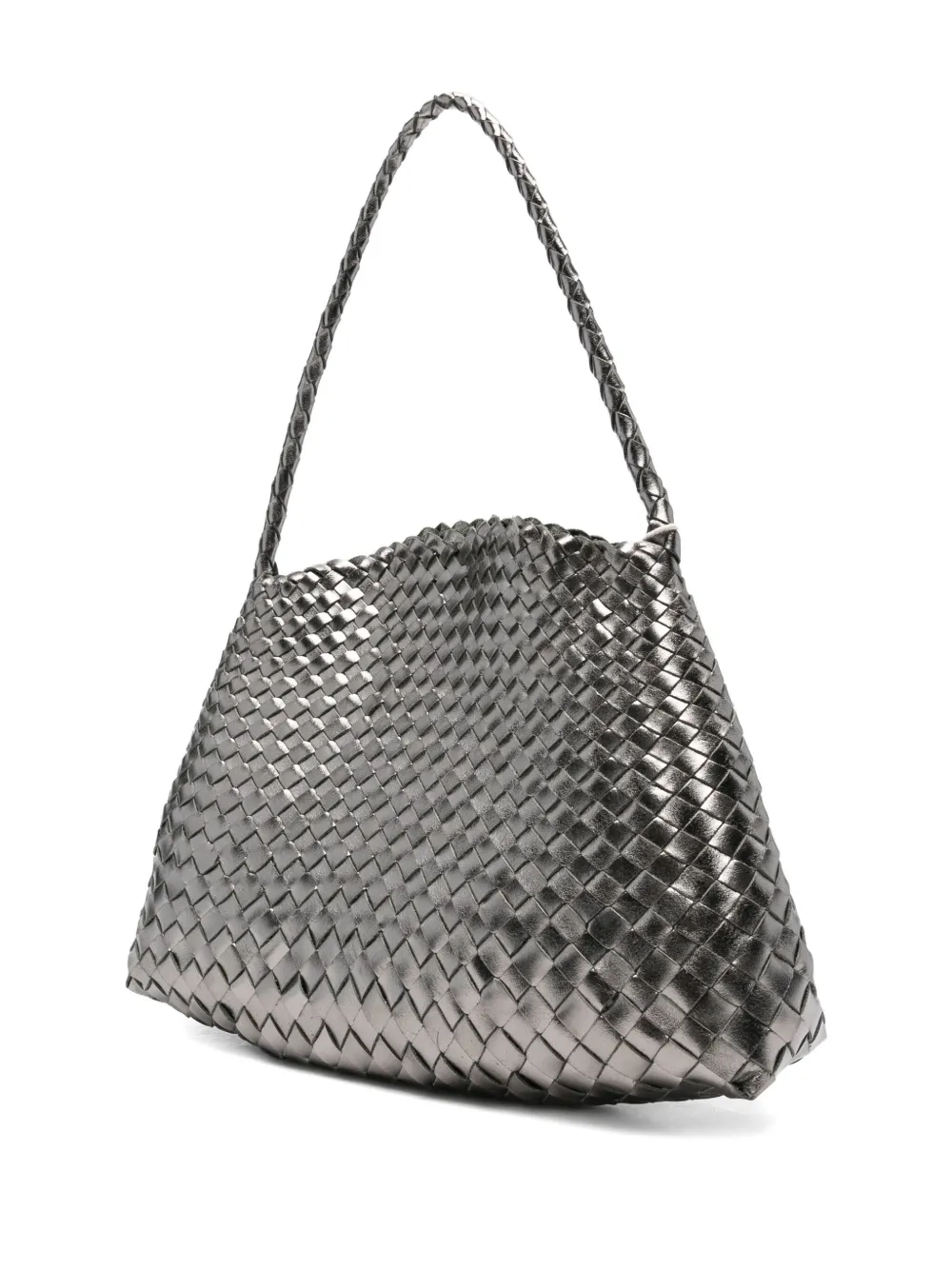 DRAGON DIFFUSION woven leather shoulder bag Grijs