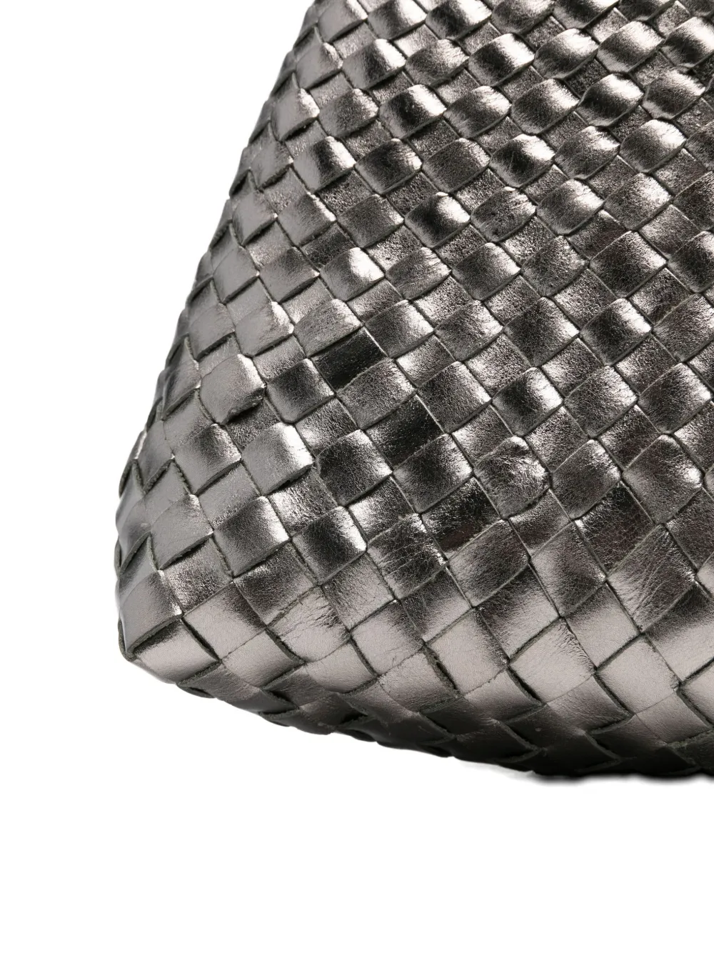 DRAGON DIFFUSION woven leather shoulder bag Grijs