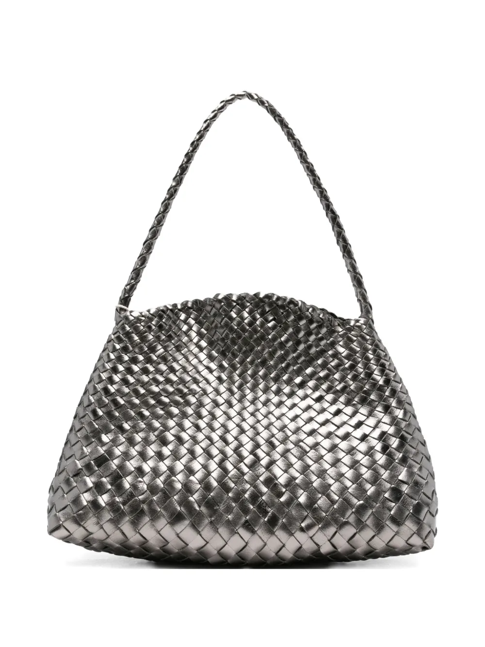 DRAGON DIFFUSION woven leather shoulder bag Grijs
