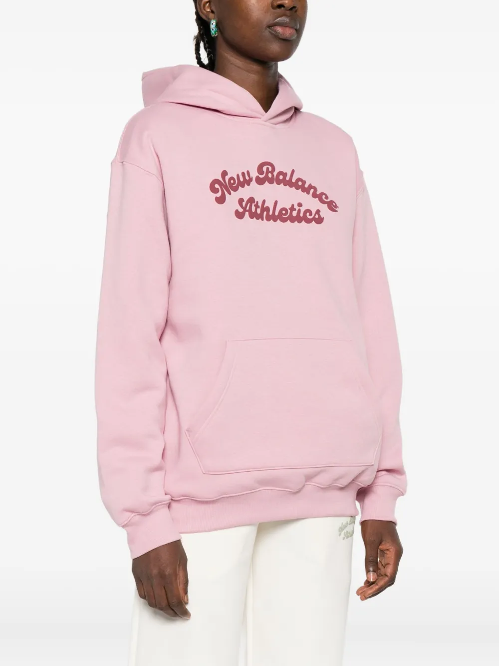 New Balance Hoodie met logoprint Roze