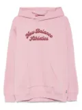 New Balance logo-print hoodie - Pink