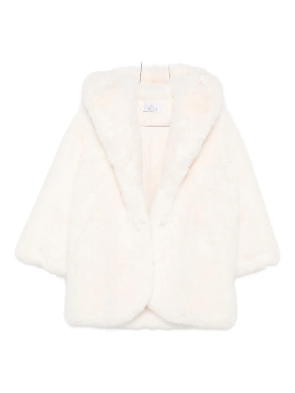 Giuseppe Di Morabito Faux-fur Hooded Coat In White