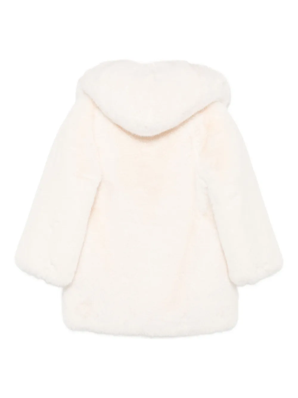 Giuseppe Di Morabito Faux-fur Hooded Coat In White