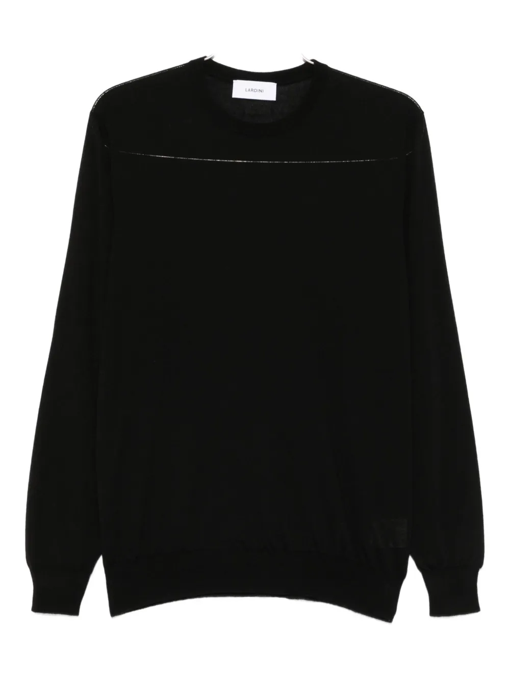 Lardini Trui met ronde hals Zwart