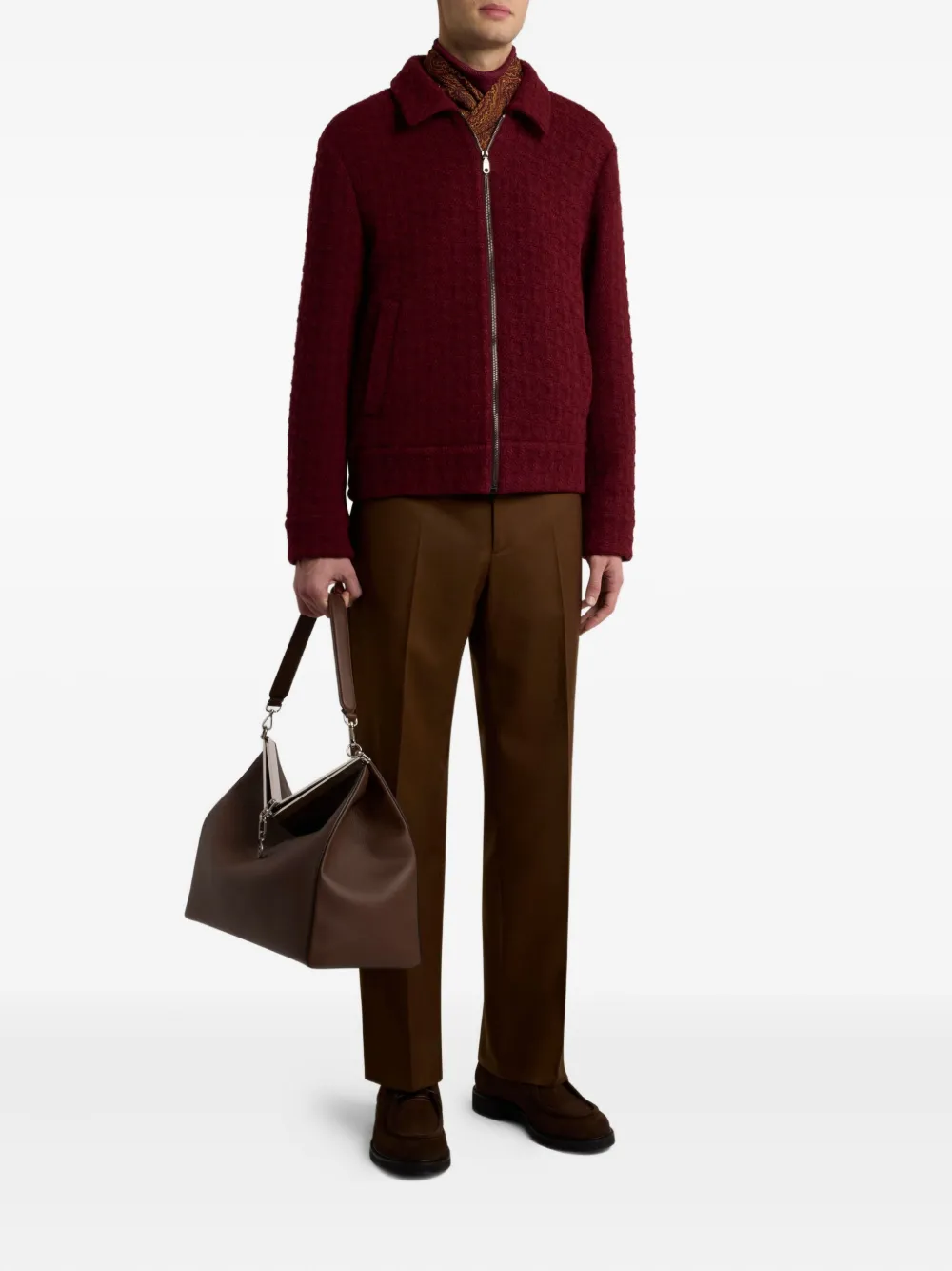 ETRO welt-pockets tailored trousers - Bruin