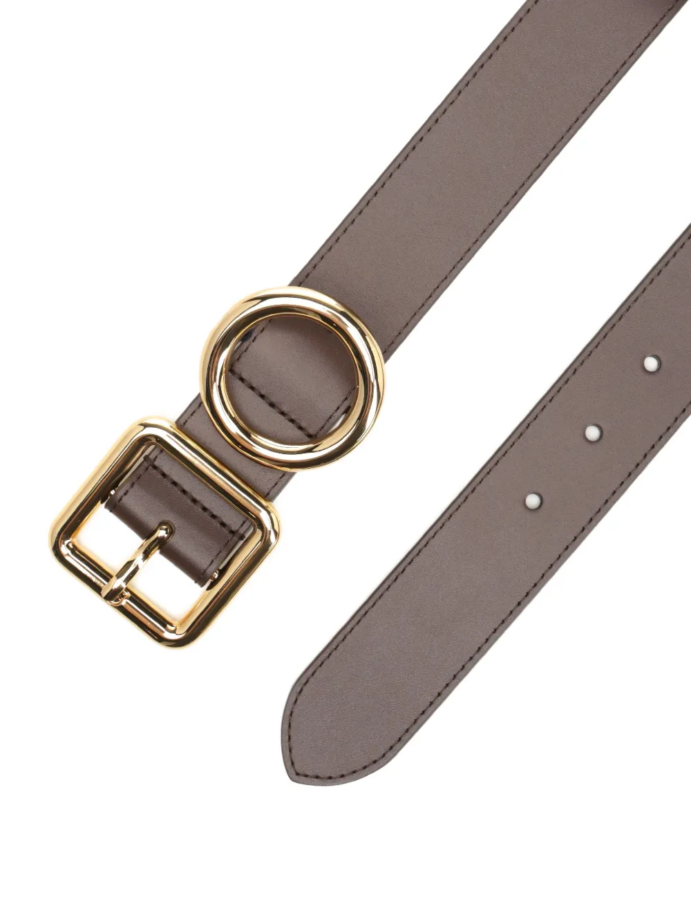 Jacquemus Regalo buckle leather belt Bruin