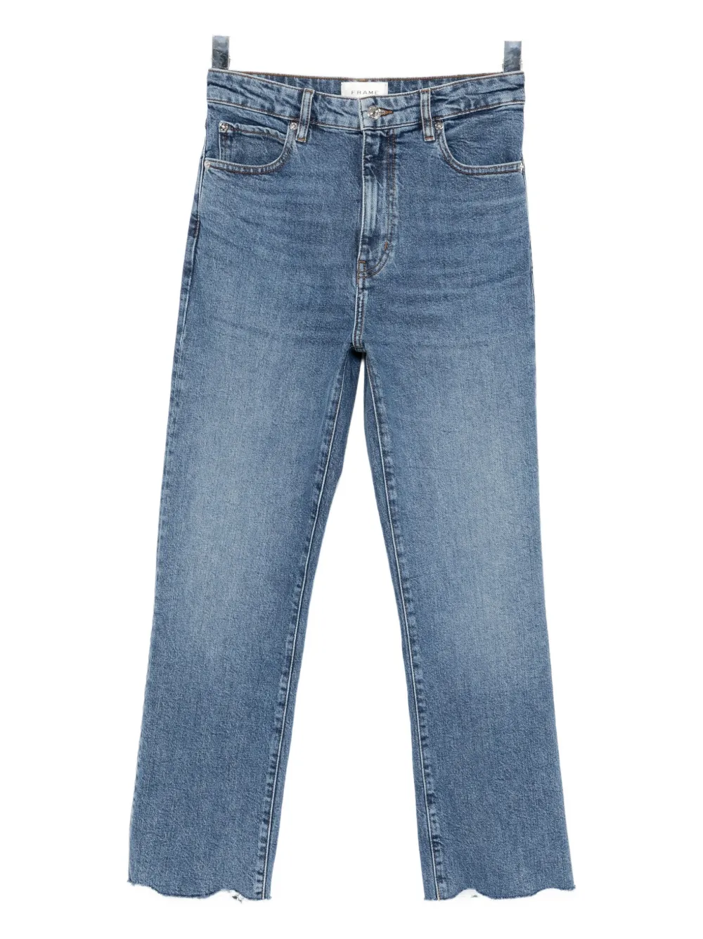FRAME Ruler cropped jeans Blauw