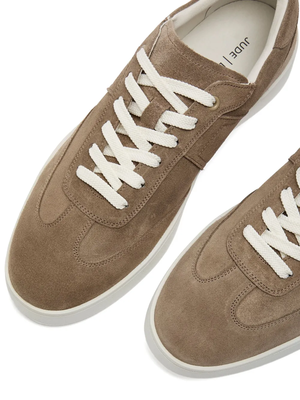 JUDE LLOW Low-top suède leren sneakers Bruin