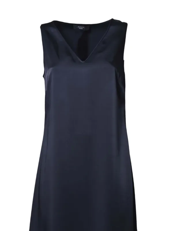 Weekend Max Mara ノースリーブ Vネックドレス | ブルー | FARFETCH JP