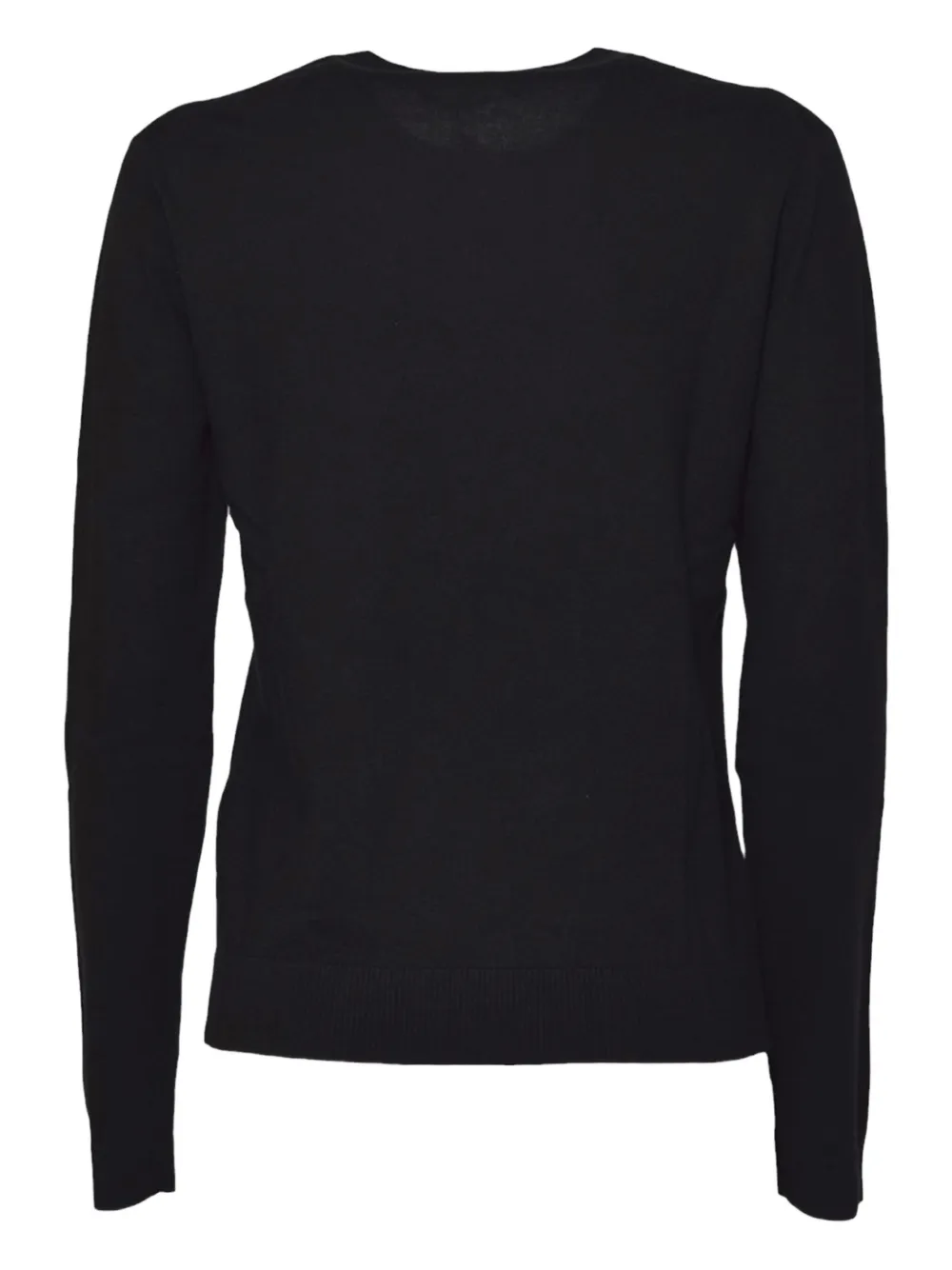 Weekend Max Mara long-sleeve round-neck top - Zwart
