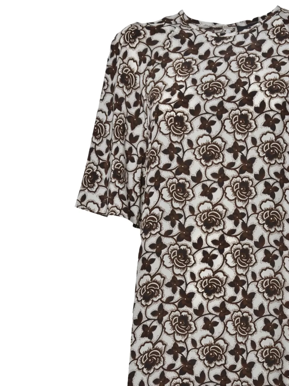 Weekend Max Mara Midi-jurk met bloemenprint Bruin