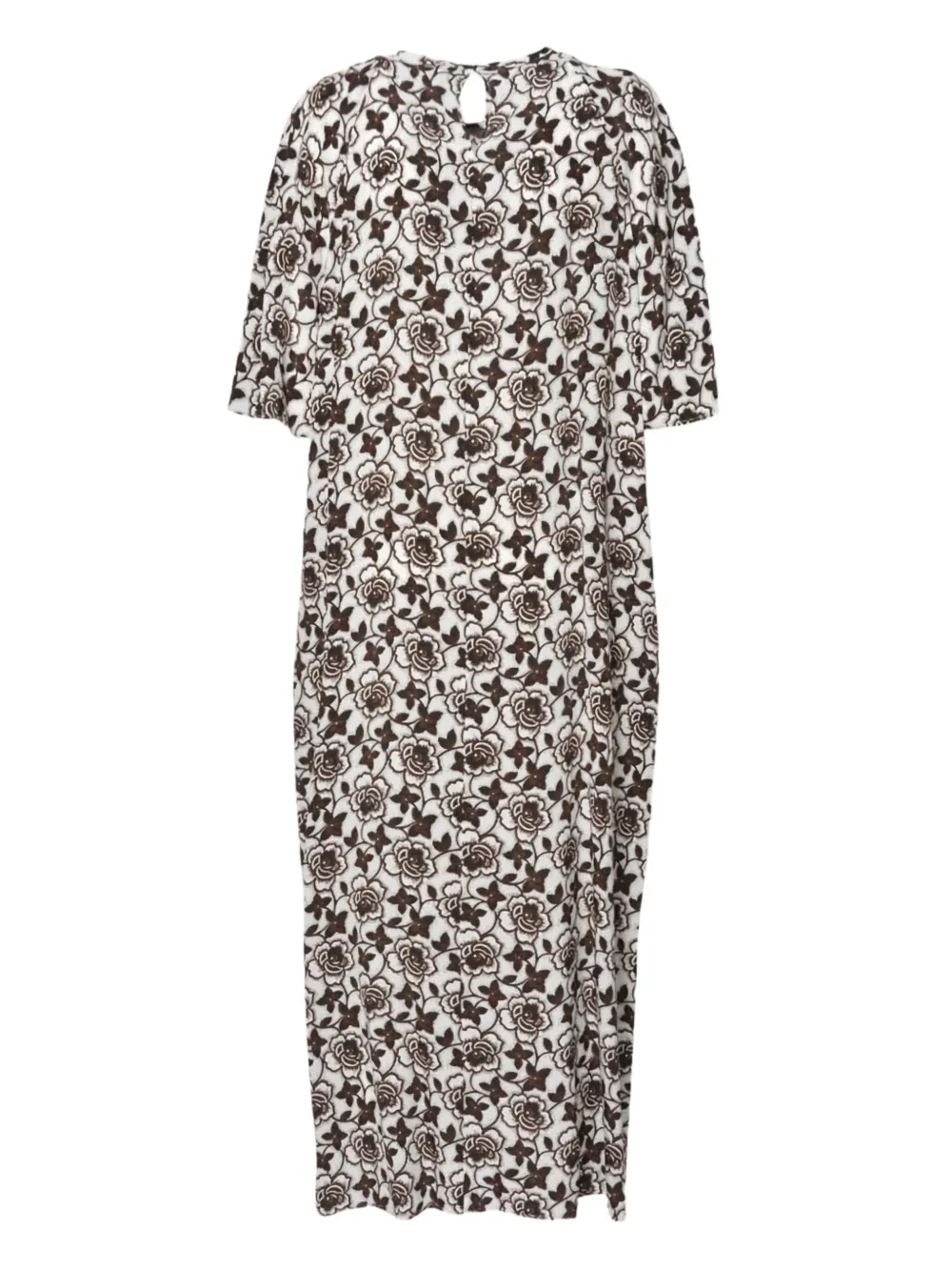 Weekend Max Mara Midi-jurk met bloemenprint Bruin