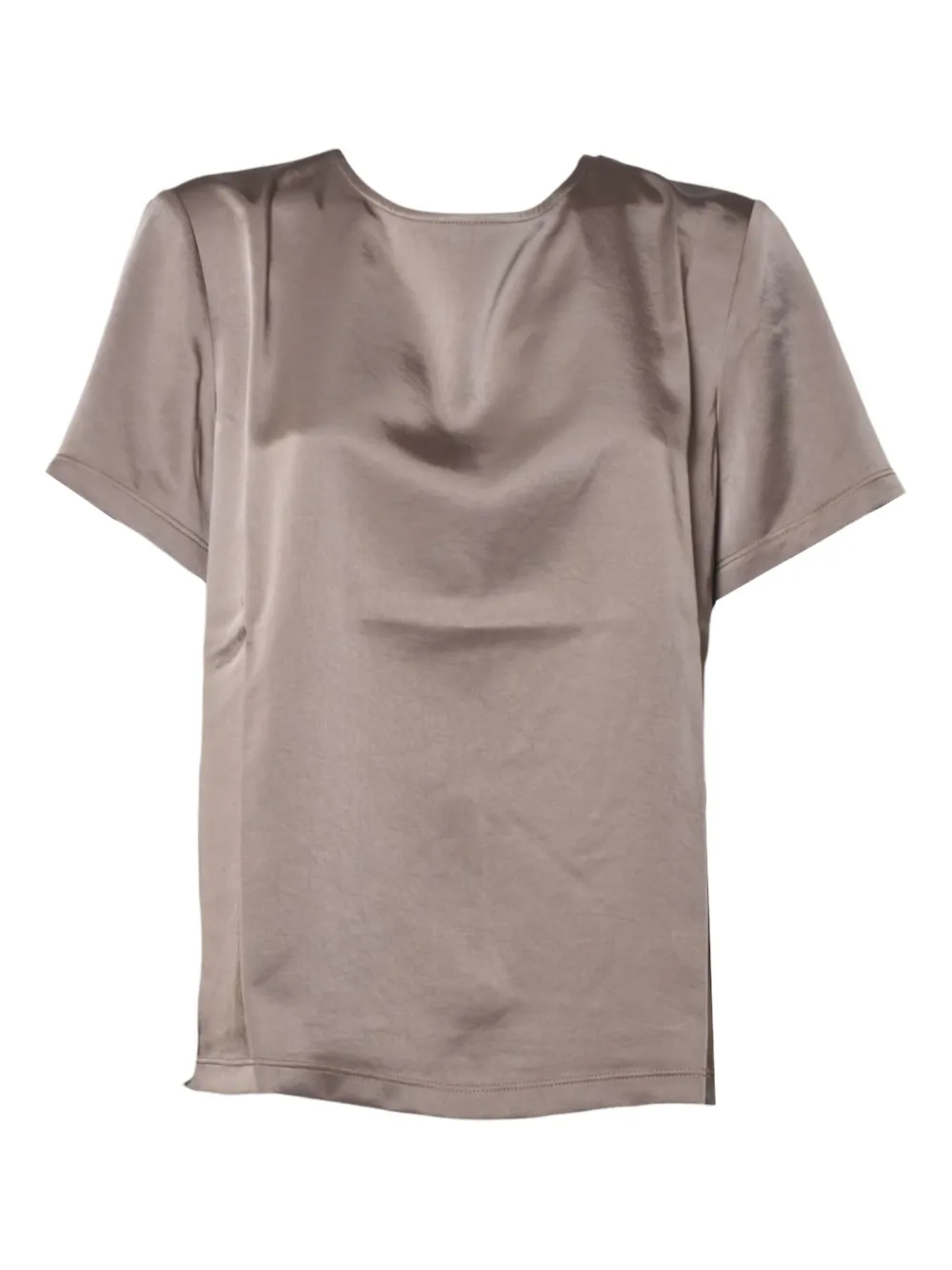 Weekend Max Mara Crew-neck Short-sleeve T-shirt In Brown