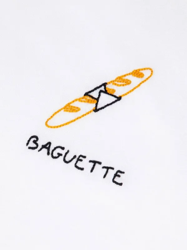 Maison Labiche embroidered-detail T-shirt | White | FARFETCH AO