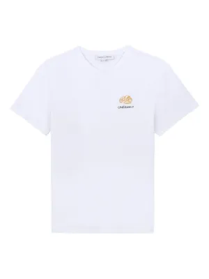 MAISON LABICHE ホワイト Tシャツ XS Maison Labiche embroidered-detail T-shirt | White | FARFETCH AO