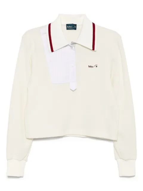 Kolor logo-embroidered polo top