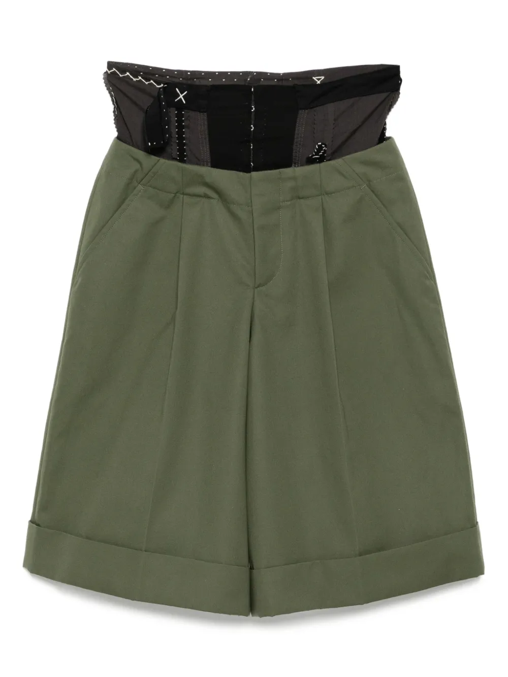 Kolor Gelaagde shorts Groen
