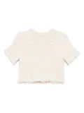 R13 wool knitted top - Neutrals