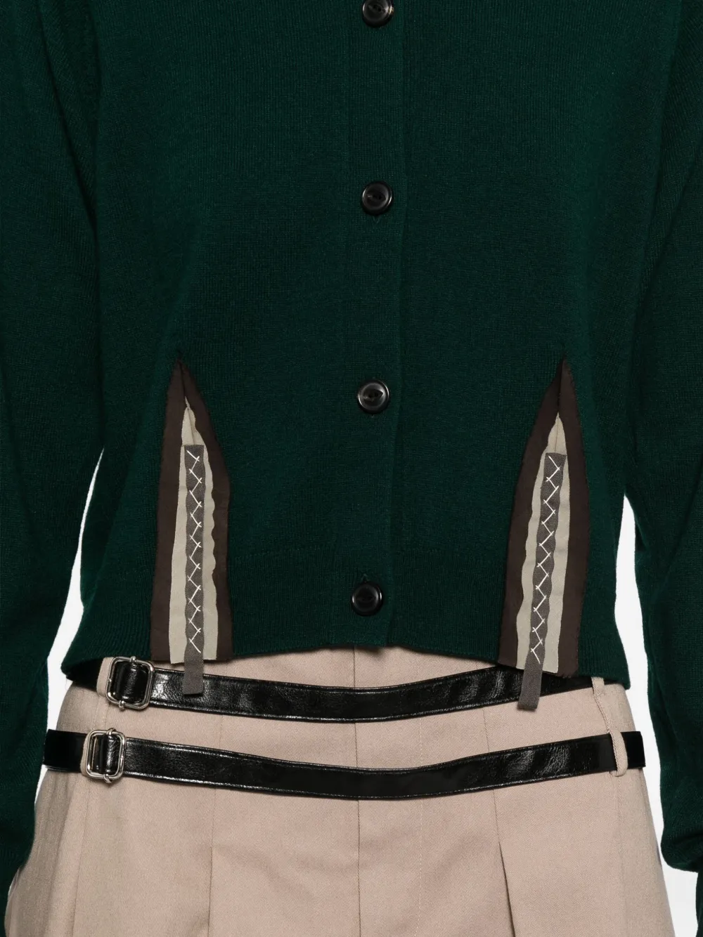 Kolor Wollen vest Groen