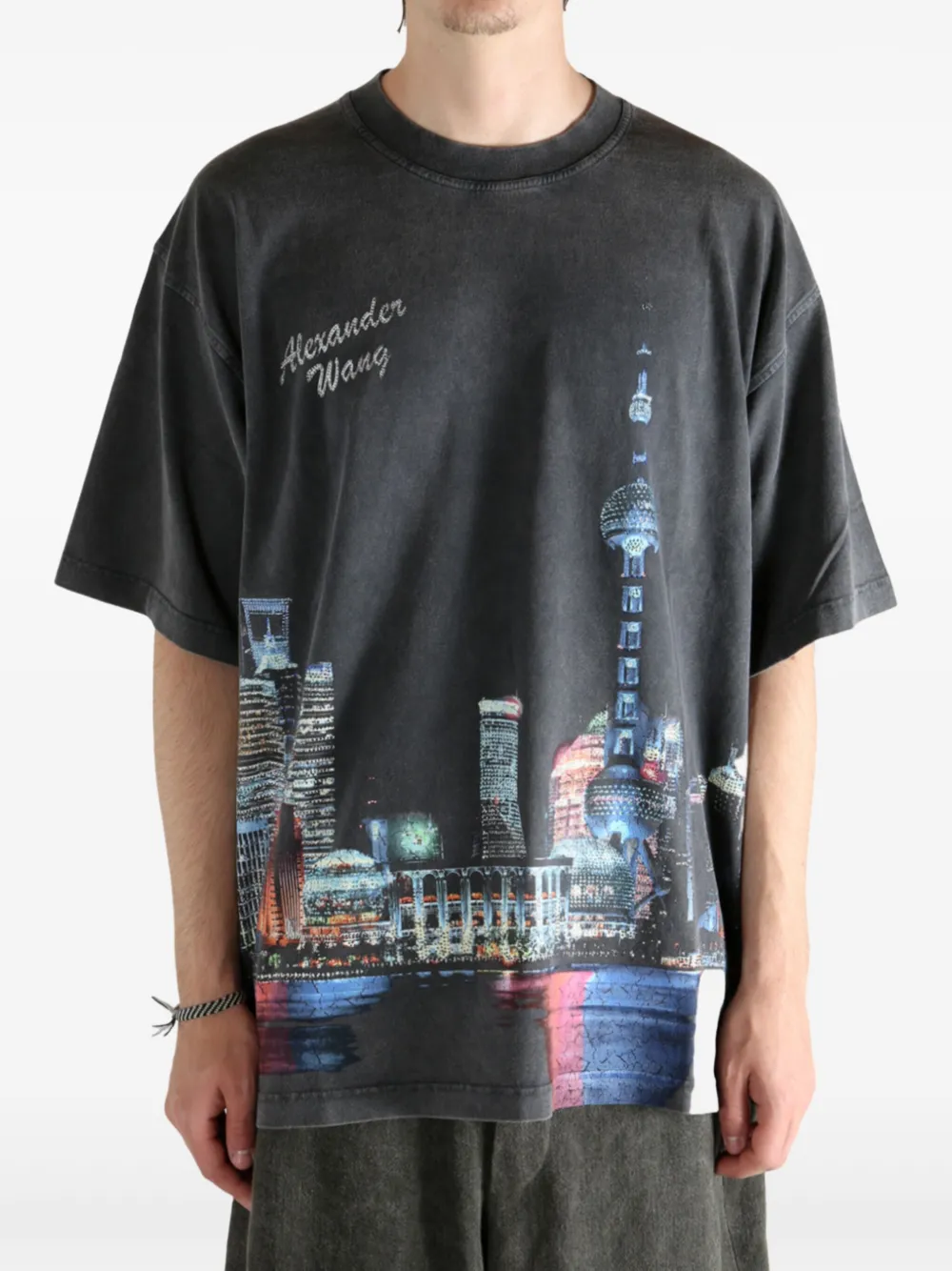 Alexander Wang front-print crew-neck T-shirt | T-Shirts | Image 2