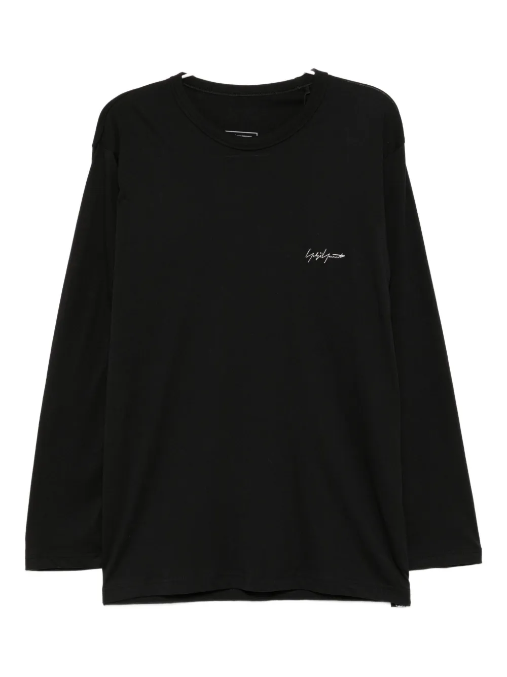 Y-3 Long-sleeve Cotton T-shirt In Black